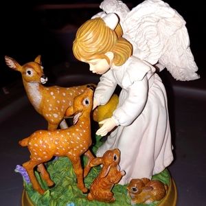 The Bradford Exchange Angel Figurine Wings of Love Nature's Blessings